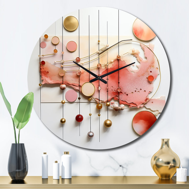 Horloge murale en métal, Grand