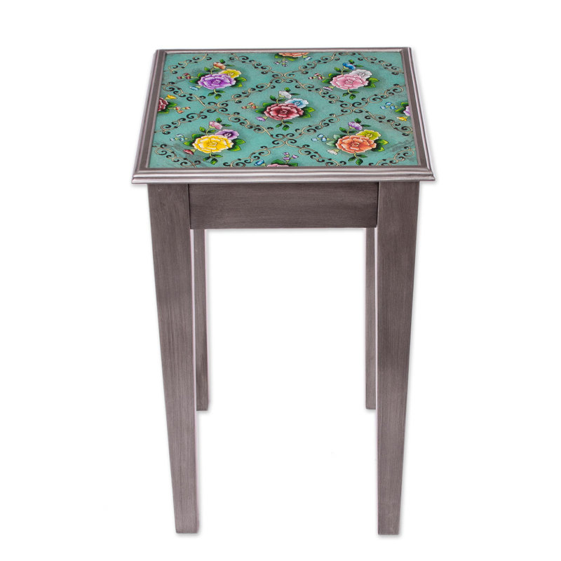 Eziel Solid Wood End Table