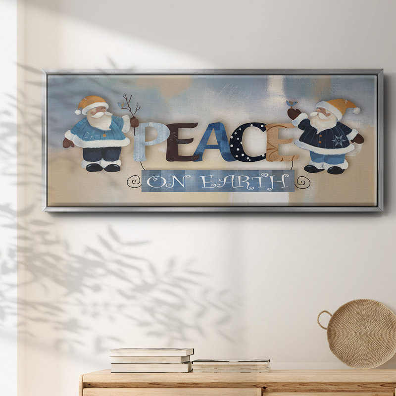 Santa Peace - toile encadrée