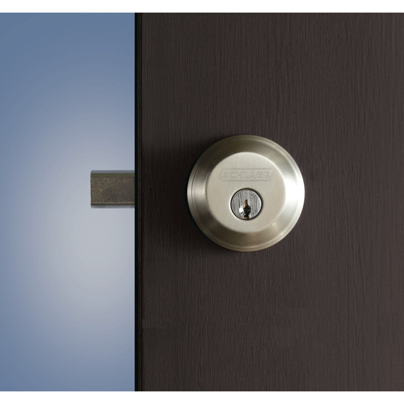 Single Cylinder Deadbolt, Matte Black, Yes