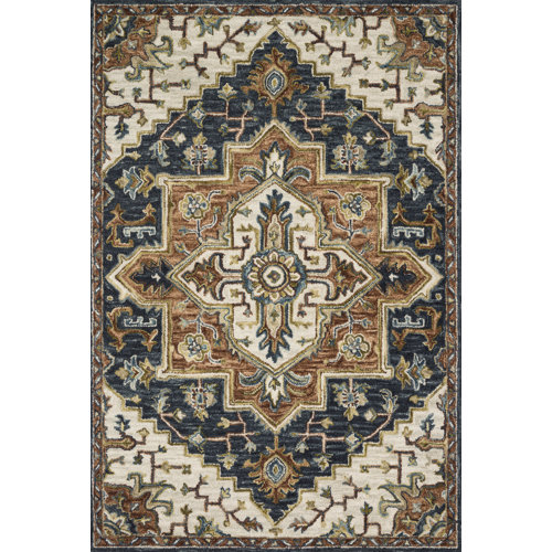 Darby Home Co Barba Hand Hooked Wool Oriental Rug & Reviews | Wayfair