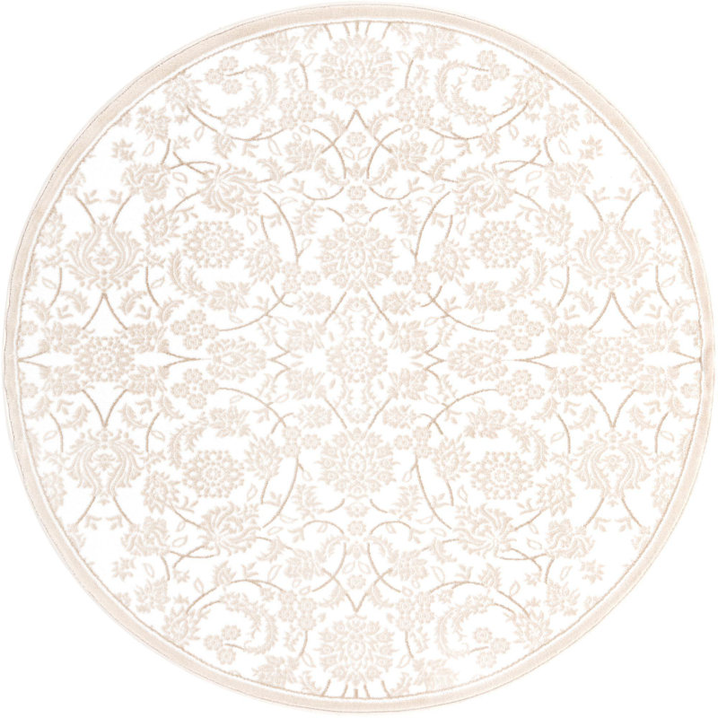 Emigdio Oriental Indoor Rug, Round 6'