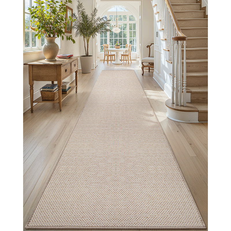Hallway Runner Rug, Khaki, Runner 2'4" x 7'10"
