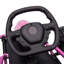 Kart électrique pour enfants avec moteur 24 V, rose classique, cadre en acier, pour enfants de 8 à 12 ans, 45,25 L