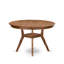 L'ensemble de table de cuisine 5 pièces contient une table de salle à manger en bois et 4 chaises de salle à manger en tissu de lin brun clair avec dossier rembourré - noyer antique-1224853808-1224684152