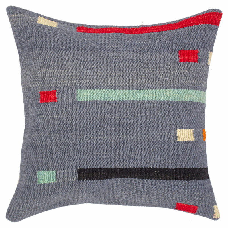 Throw Pillow, 19" x 19", Red/Green/Black