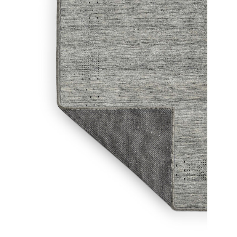 Tapis contemporain gris, Rectangle 7 pi x 10 pi