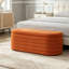 Banc de rangement moderne avec repose-pieds ovale-1258736615
