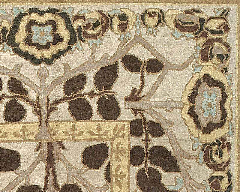 Inverness Wool Oriental Area Rug in Beige/Brown, Rectangle 12' x 16'