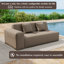 Canapé modulaire d'extérieur à accoudoir droit pour patio avec coussins résistants à l'eau-1628240125