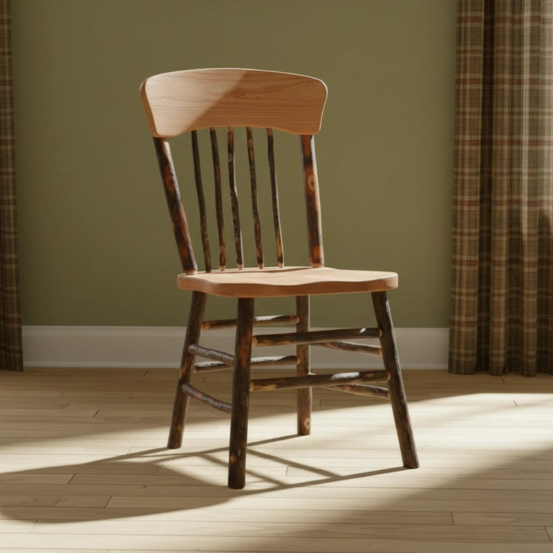  Chaise de salle à manger Hickory, Finition naturelle