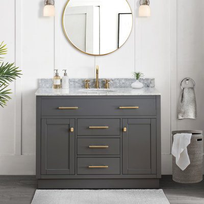 Meuble-lavabo 48 po gris