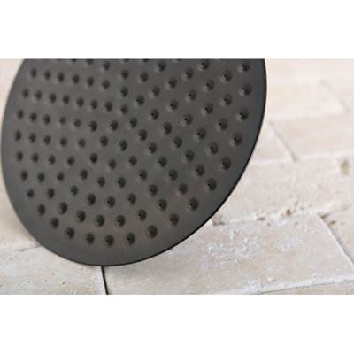 Kingston Brass Shower Scape 7-3/4-Inch Round Raindrop Brass Shower Head