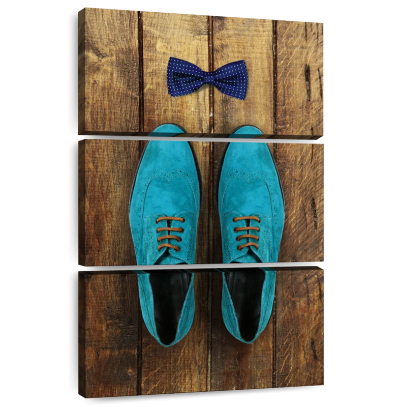 Shuttleworth Stylish Blue Shoes, 65" H x 42" W