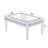 Crystal Frame Rectangular Mirrored Coffee Table with Crushed Diamond Inlay