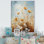 «Meadow Grasslands Pointillism II», art mural sur toile floral et botanique