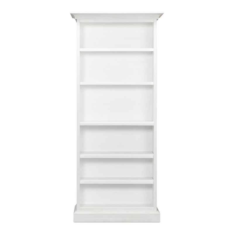 Solid Wood Bookcase, White