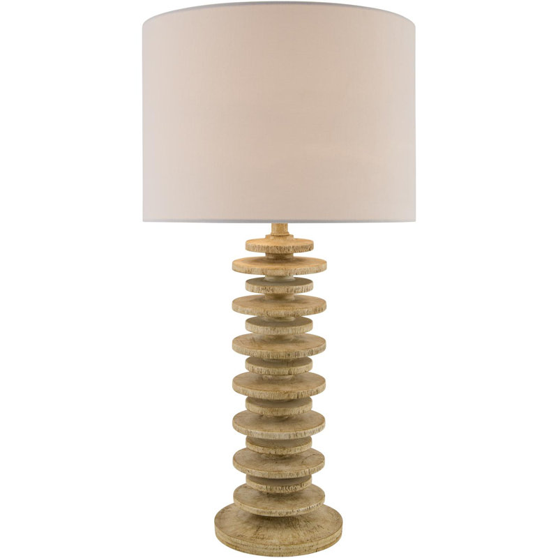 Eliseo Table Lamp, Beige, White