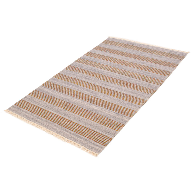 Boho gris Kilim 4 pi 11 po x 8 pi 2 po