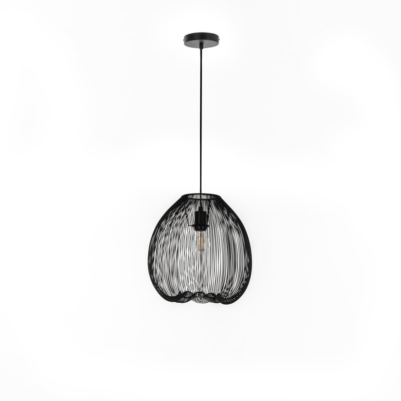 Drinkard 1 - Light Black Single Pendant, Black