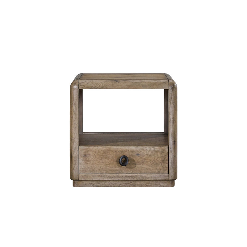 Knotty English Oak End Table
