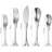 20-Piece Fish Shaped Flatware Set, 18/8 Stainless Steel Silverware Cutlery Set For 4, Mirror Polished & Dishwasher Safe