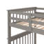 Lit superposé d'escalier avec rangement et garde-corps pour chambre à coucher, dortoir