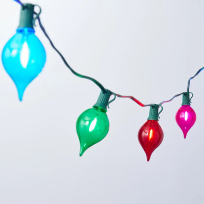 Guirlande lumineuse DEL multicolore rétro transparente