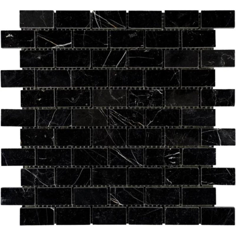 1" x 2" Marble Brick Joint Mosaic Wall & Floor Tile