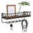 Decorative Key And Mail Holder For Wall, Wall Mounted Entryway Floating Shelf With 5 Key Hooks, Decorative Metal Wire Mesh Key Holder With Shelf For Wall, Entryway, Bathroom, Office