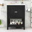 Meuble-lavabo simple élégant avec lavabo en céramique Semilune et rangement spacieux-260811170-260811169