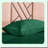 Silk Luxe Emerald Green Pillowcase - 19 Momme Square Throw Cushion Cover with Zipper - Hypoallergenic 26''x26'' - Natural Silk Fabric