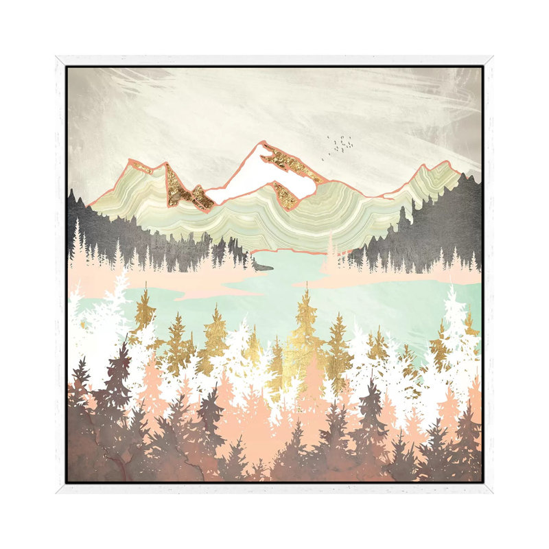 Winter Bay - Print on Canvas, 66.04 cm H x 66.04 cm W, White Framed