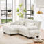 Canapé Cloud, canapé en chenille avec coussin lombaire et coussin décoratif pour le salon-212665801