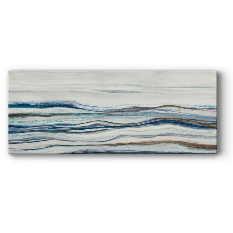 Sable changeant sur toile, H 24 po x l 60 po x P 1,5 po