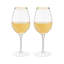 Verres à vin ficelés dorés, verres à vin à bordures dorées, verres à pied, ensemble de 2, 14 onces