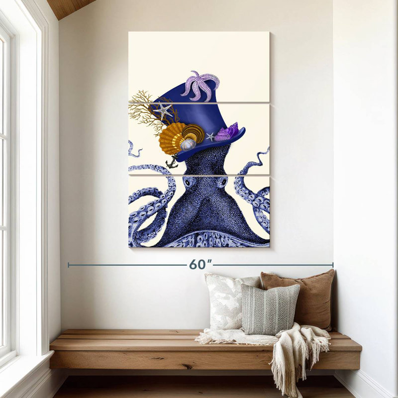 Brampt Octopus Nautical Hat, 50" H x 32" W