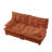 77" 2-Seater Modular Sectional Cloud Sofa, Chenille Fabric Deep Seat Couch With Lattice Decored Cushions-1399220591