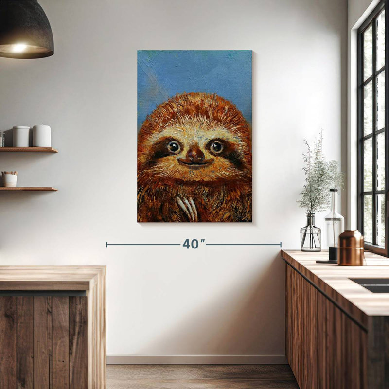 Brampt Baby Sloth, 39" H x 26" W