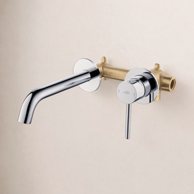 Circular Wall-Mounted Bathroom Faucet