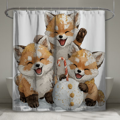 Rideaux de douche Cute Fox