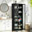 Freestanding Pantry Cabinet with 5 Adjustable Shelves