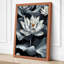 Moonlit Lotus Bloom Botanical - Wrapped Canvas-910477432-910477439