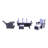Teak 5 - Person Patio Conversation Sets with Cushions
