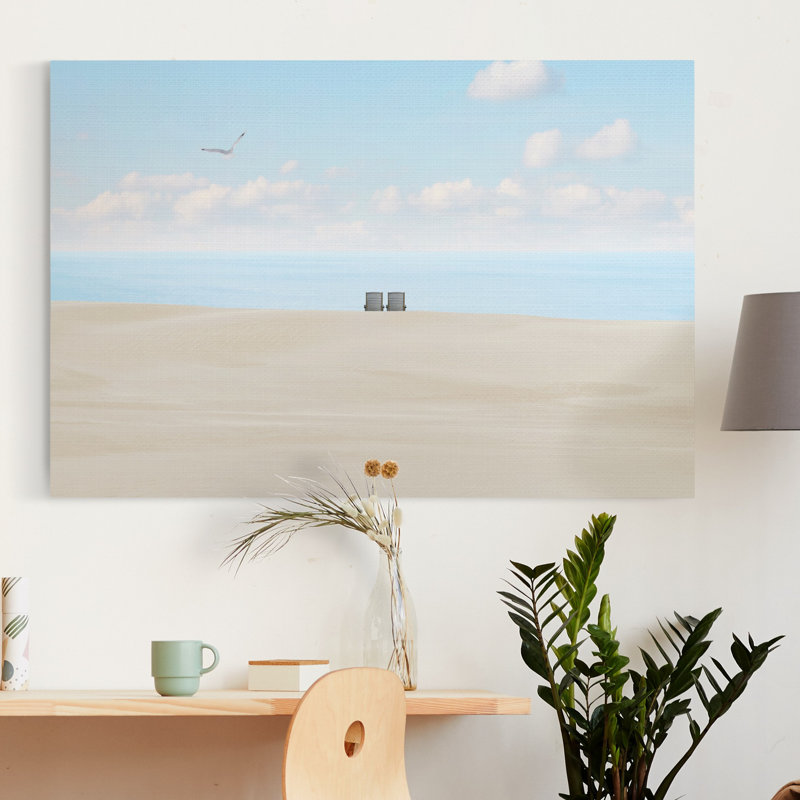 Beachscape photo II-impression sur toile tendue, H 27 po x l 18 po x P 1 po