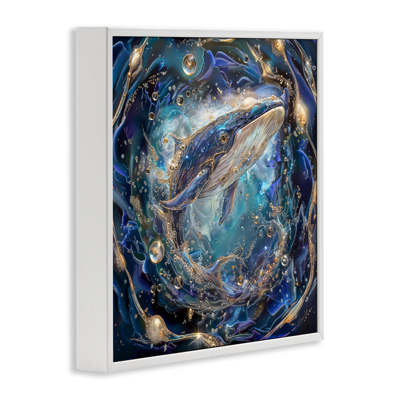 «Echoes Of Abyss», giclée par Lena Owens, Giclée encadrée blanc bord de mer, H 17 po x l 17 po