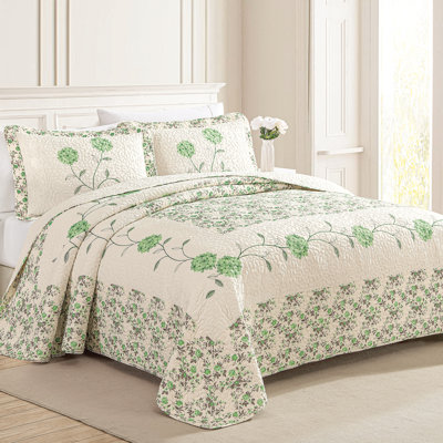 Polyester Floral Quilt