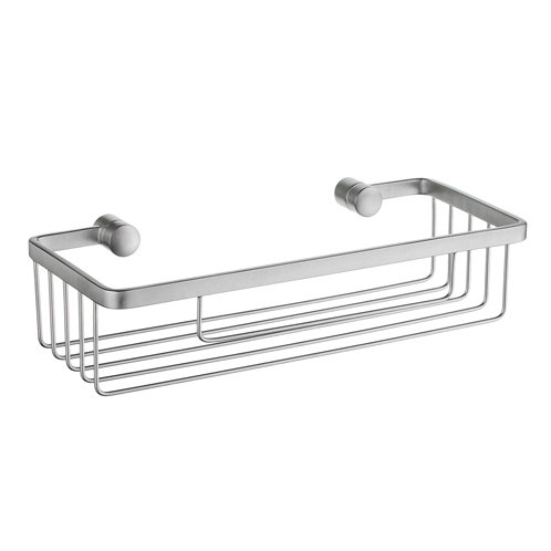 Wall mounted shower basket , Brushed Chrome