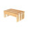 Escabeau moderne en bois et cerisier noyer