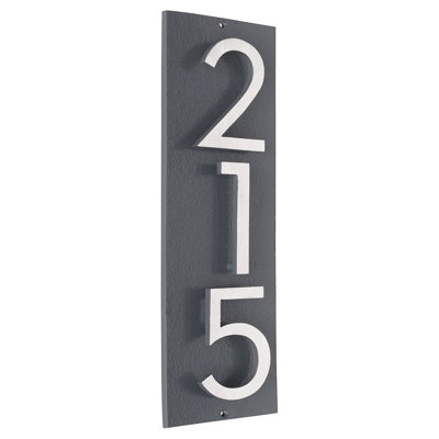 Floating 1-Line Wall Address Plaque